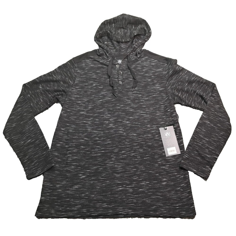 New Rock & Republic Hoodie Mens Medium Hooded T-Shirt Long Sleeve Pullover